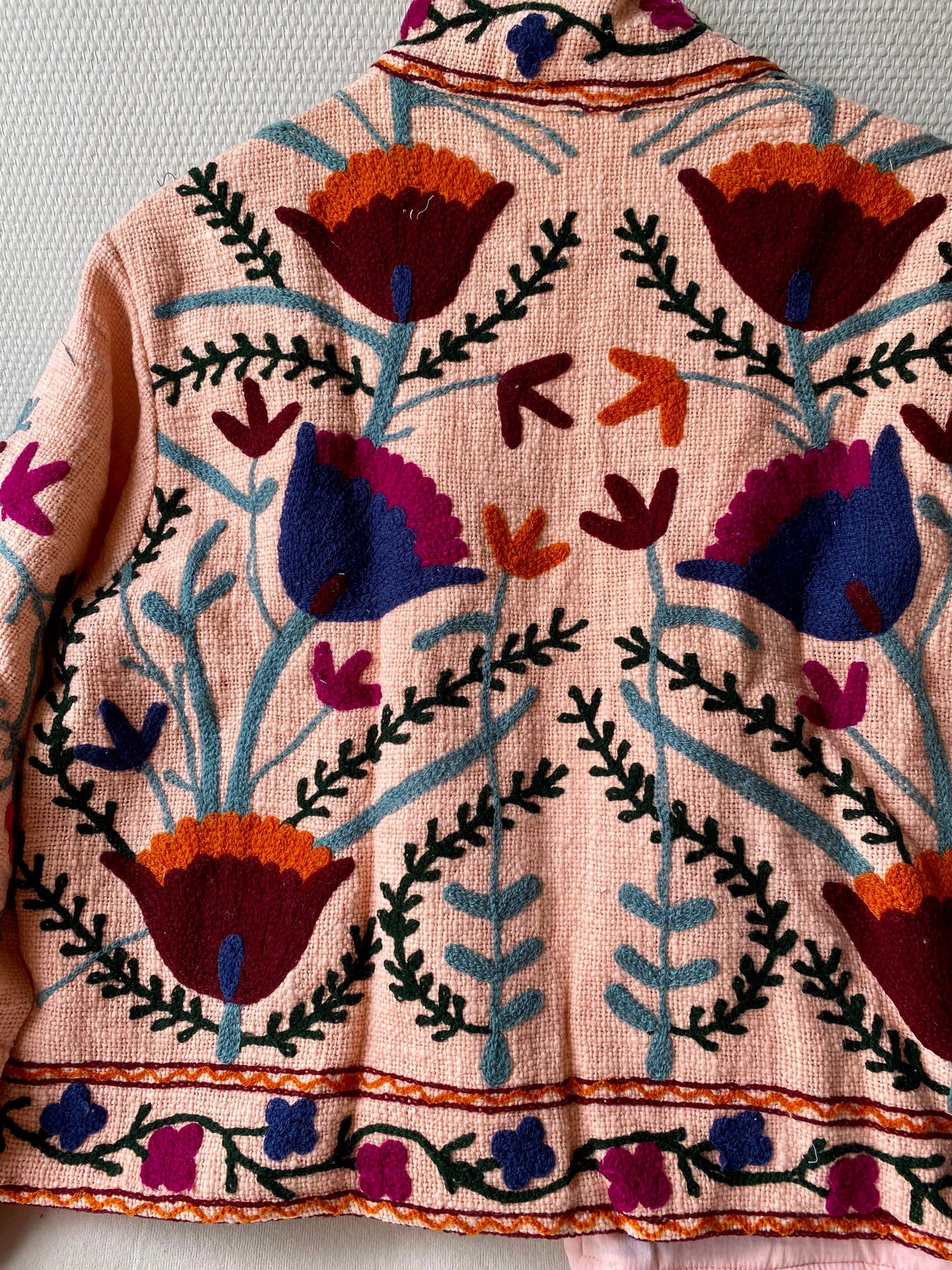The Dozi Floral Jacket // Blush