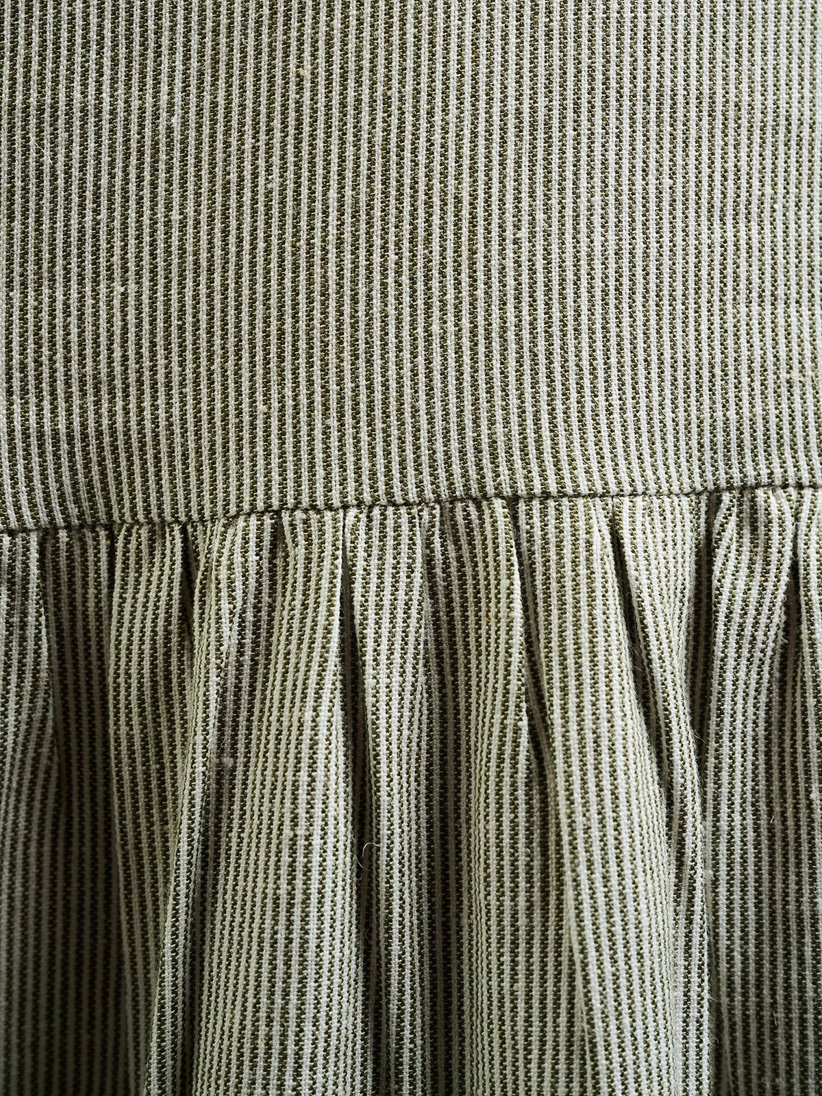 Lorelei Tiered Dress Olive Stripe