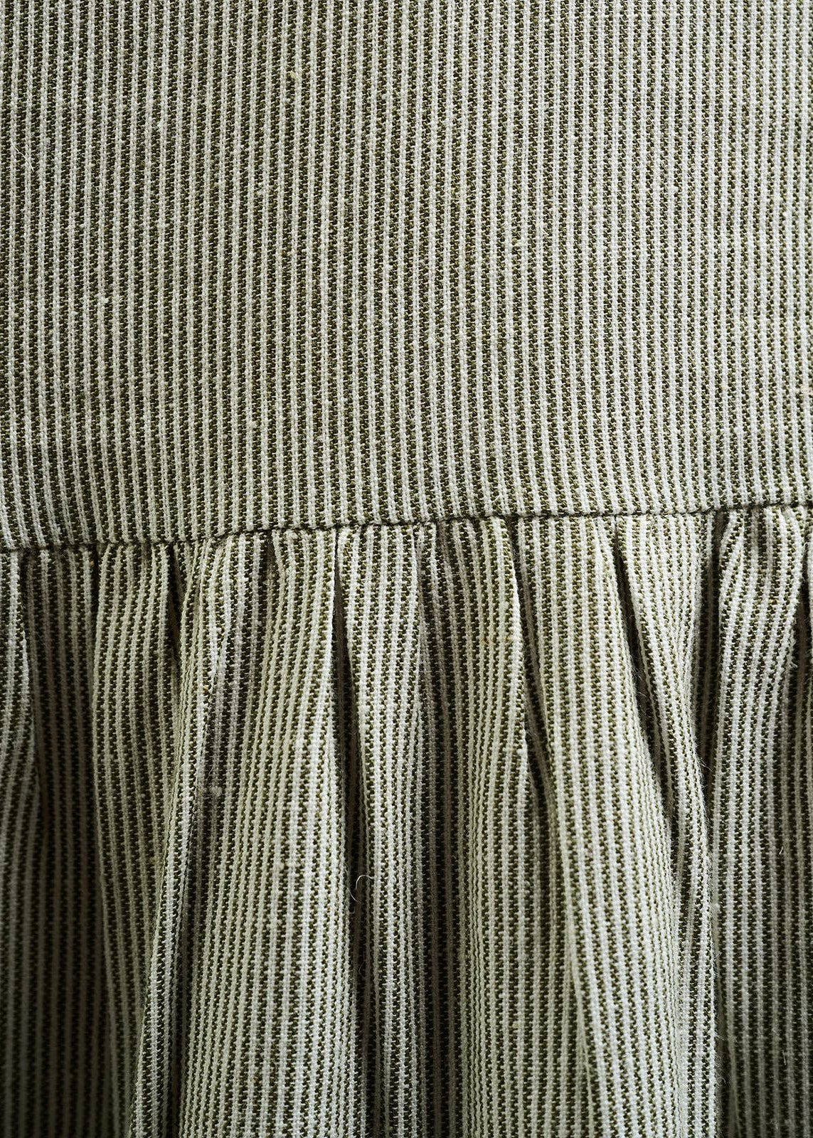 Lorelei Tiered Dress Olive Stripe