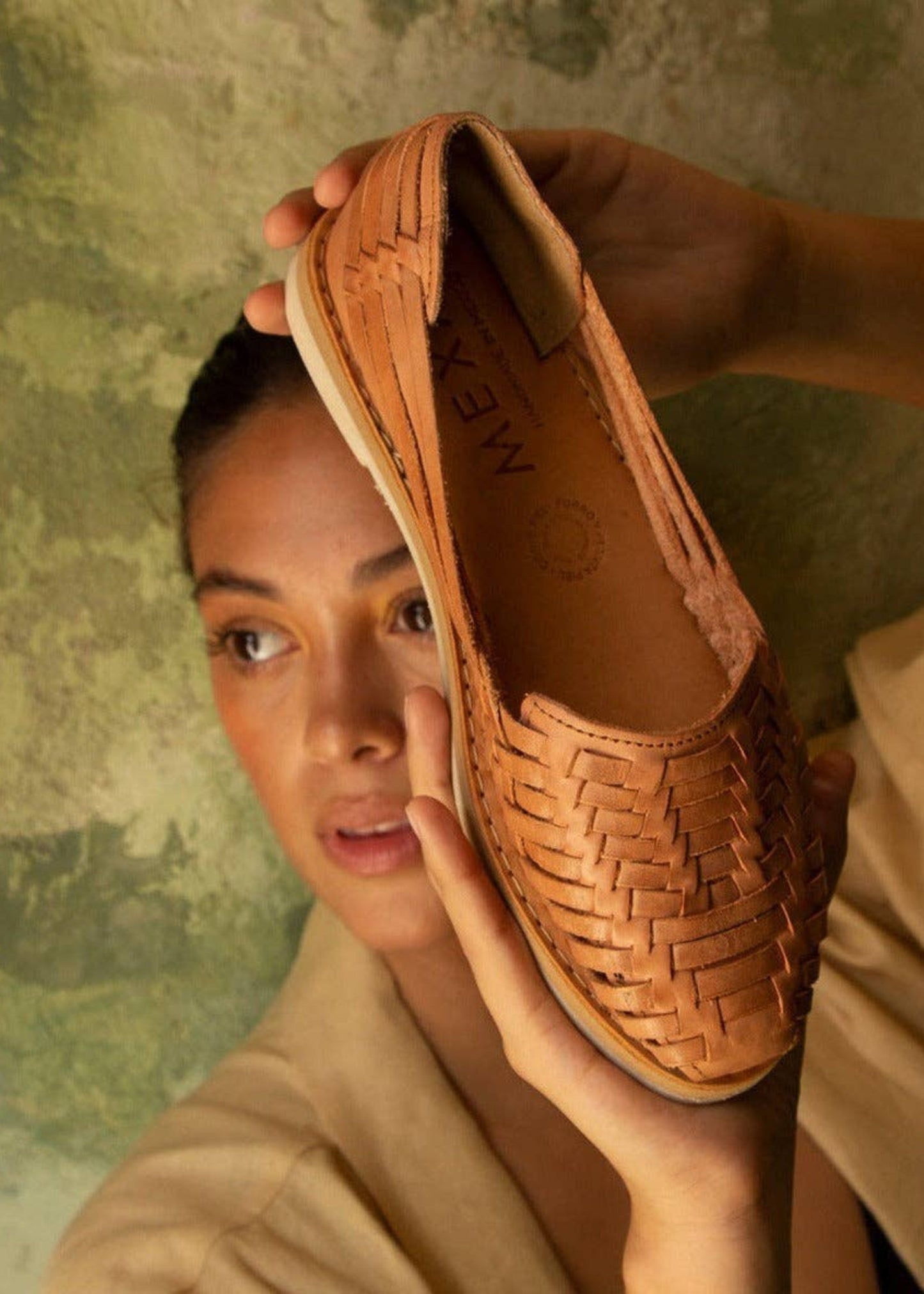 The Güerita Leather Huaraches Shoes // Camel // Size 38
