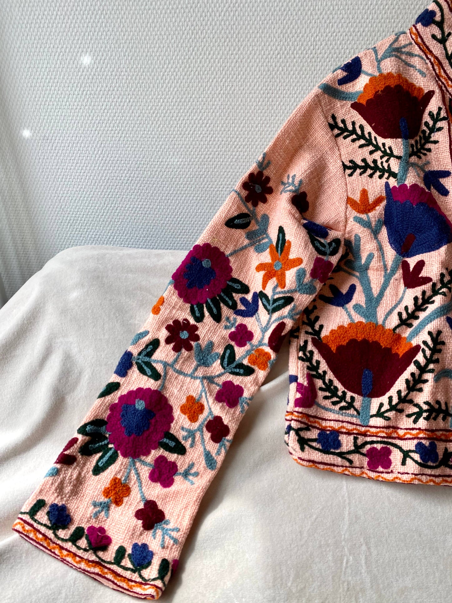 The Dozi Floral Jacket // Blush
