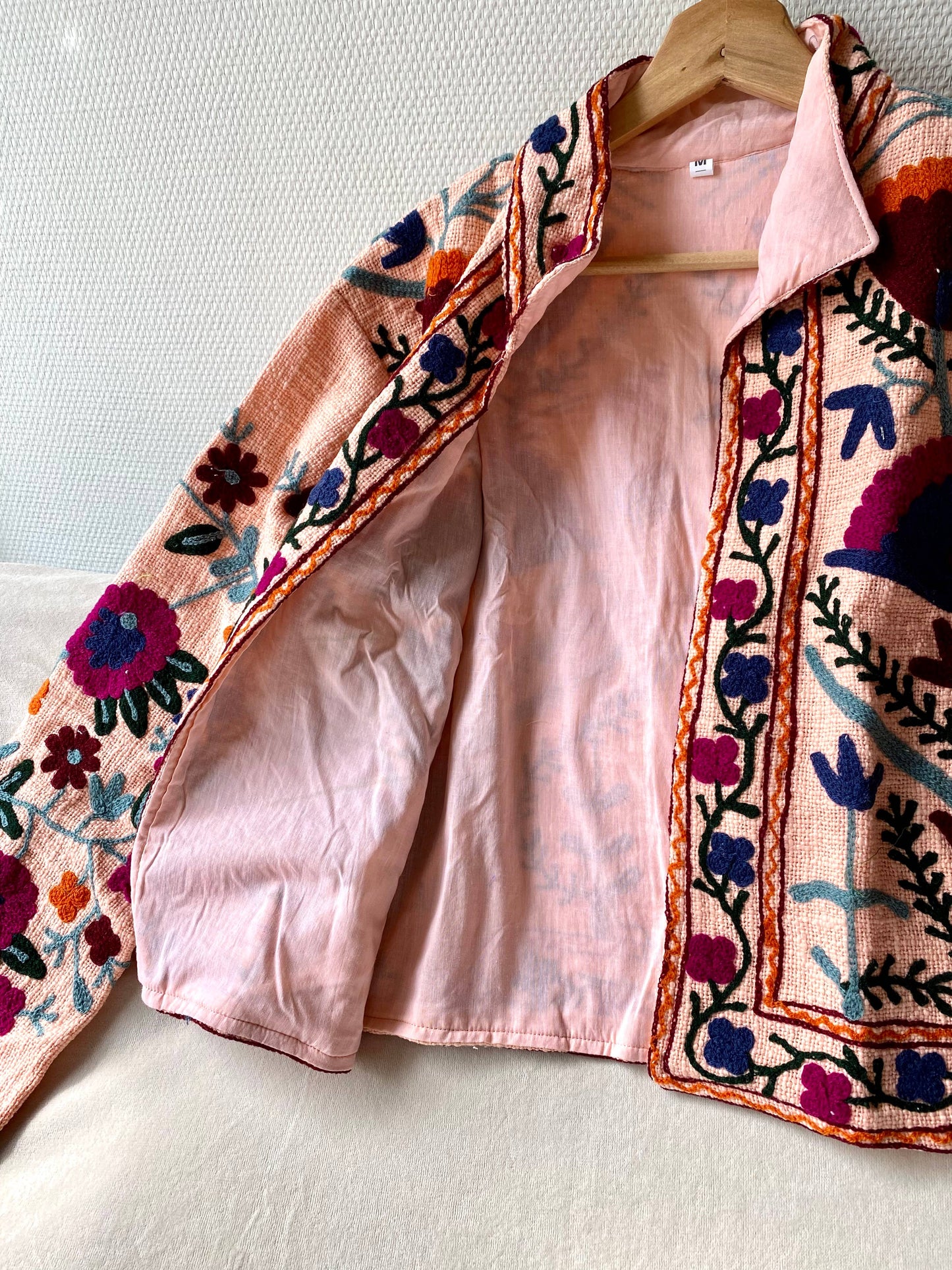 The Dozi Floral Jacket // Blush