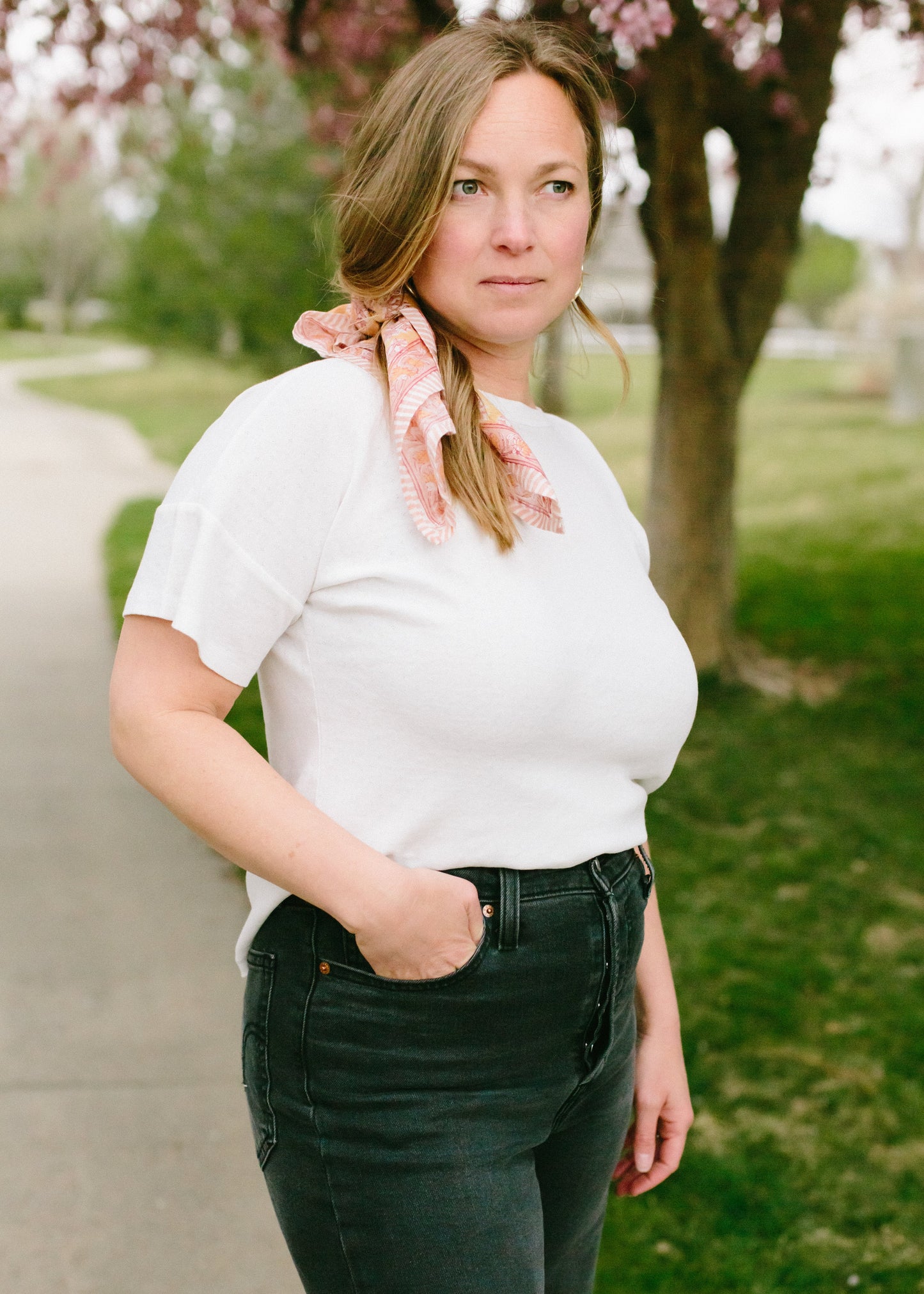 The Savannah Cotton Bandana // Sorbet Blockprint