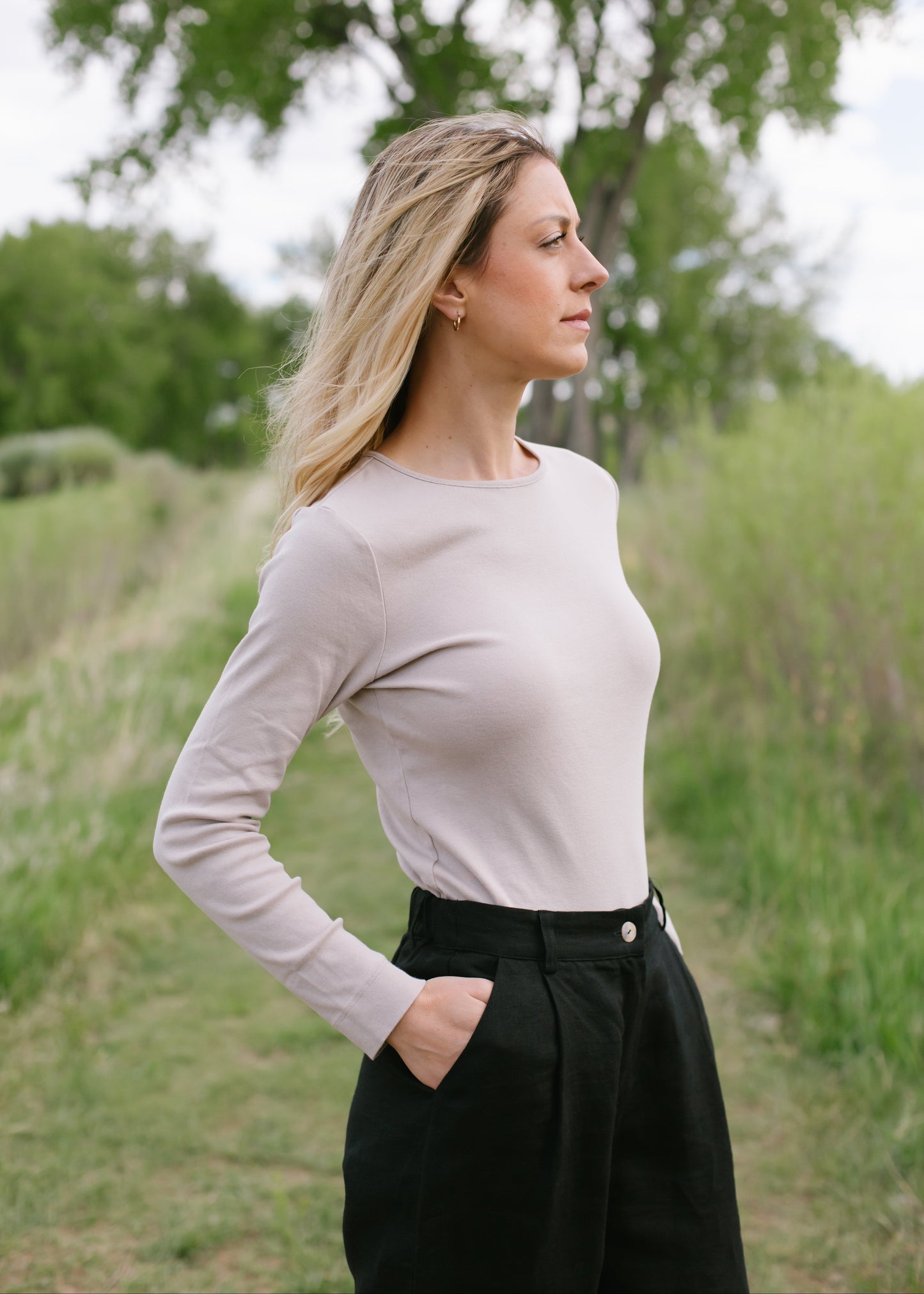 The Lotus Linen Pants // Noir Black