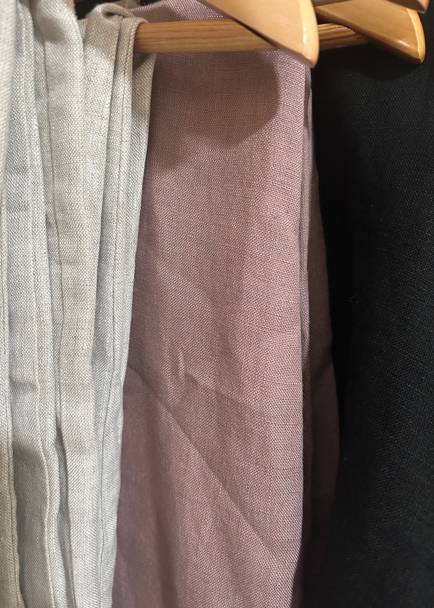 The Sophia Linen Maxi Skirt // Faded Rose