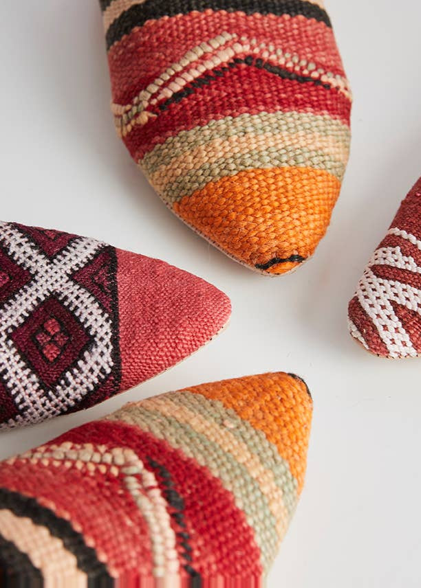 The Moroccan Kilim Slippers