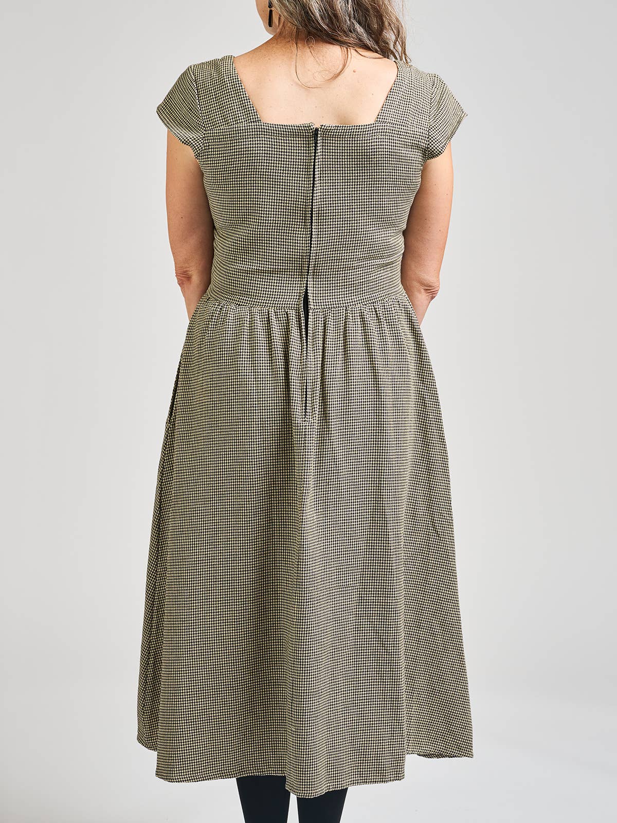 Rupi Midi Dress Houndstooth