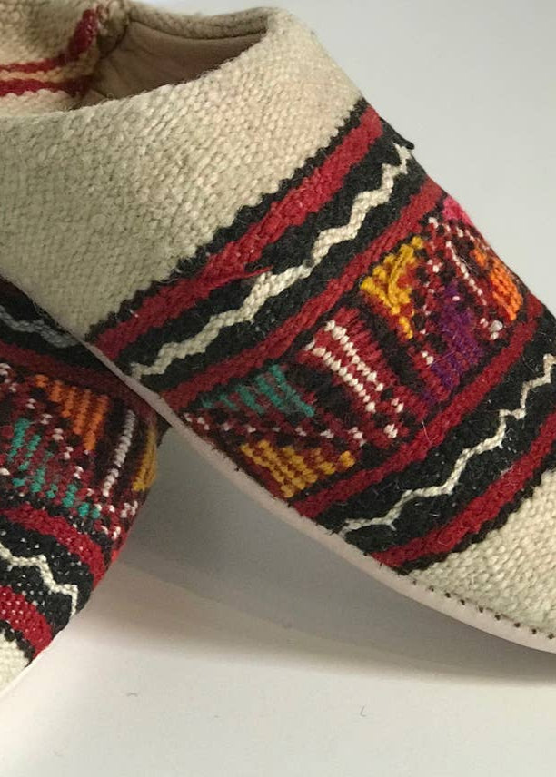 The Moroccan Kilim Slippers