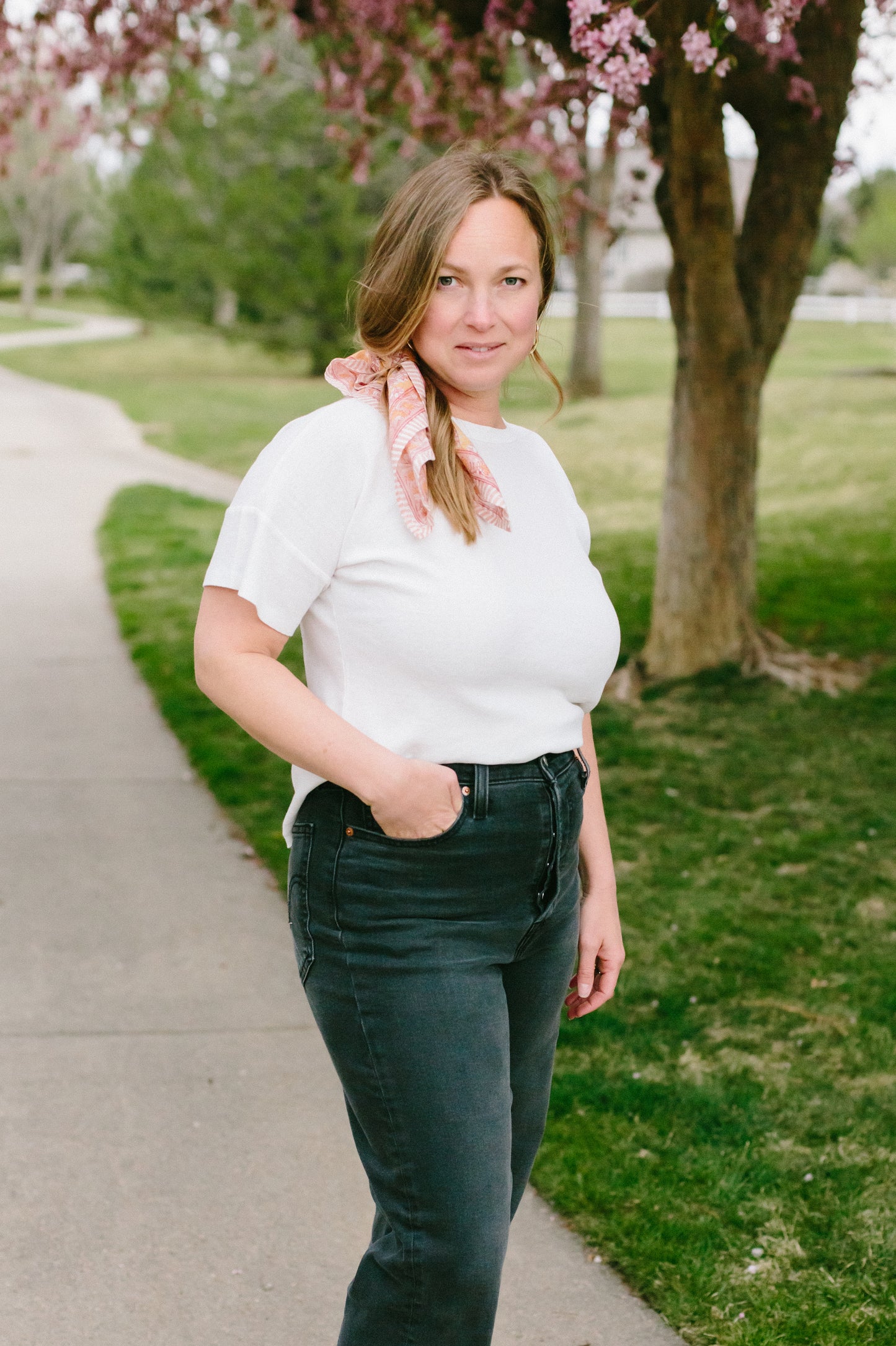 The Petit Pointelle Tee // Ivory