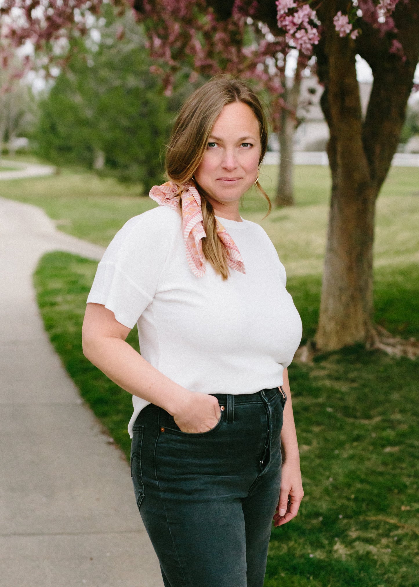 The Petit Pointelle Tee // Ivory