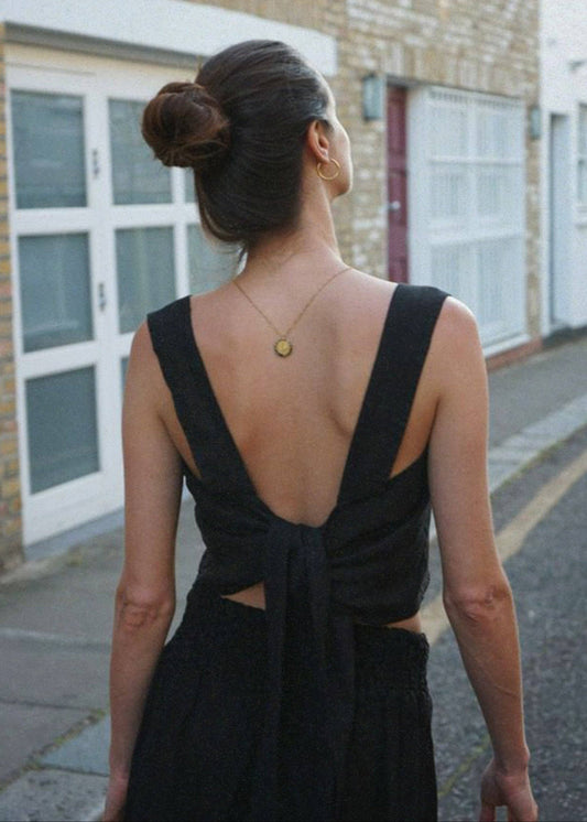 The Positano Top // Noir